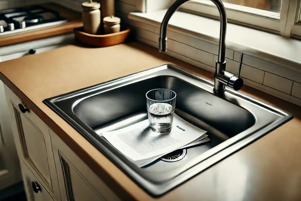 Kennen Sie den Trick mit dem Glas Wasser und dem Papier im Waschbecken, bevor Sie in den Urlaub fahren?