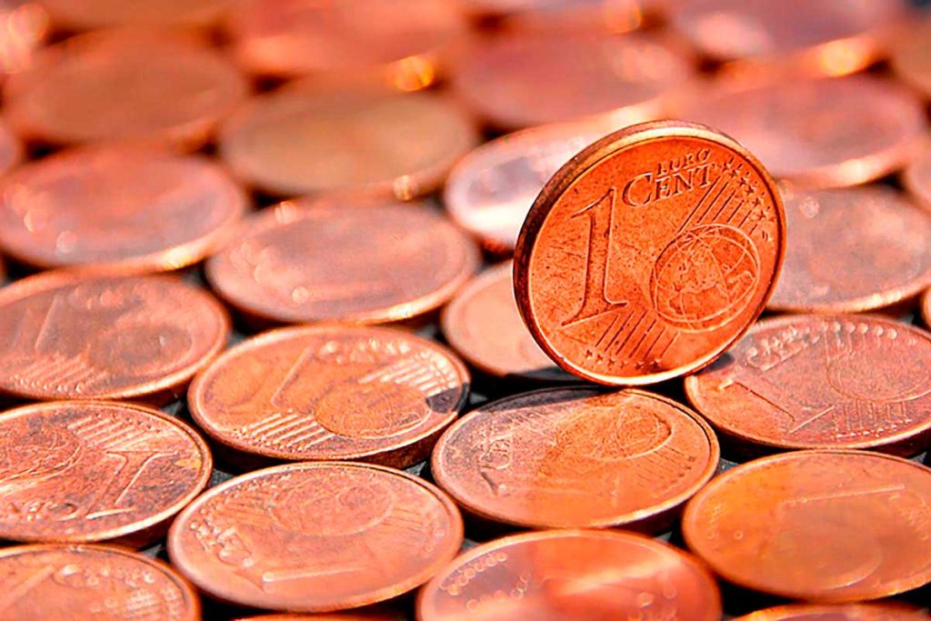 Eine 1-Cent-Münze erzielte bei einer Auktion aufgrund zweier Prägefehler einen Preis von 6000 Euro